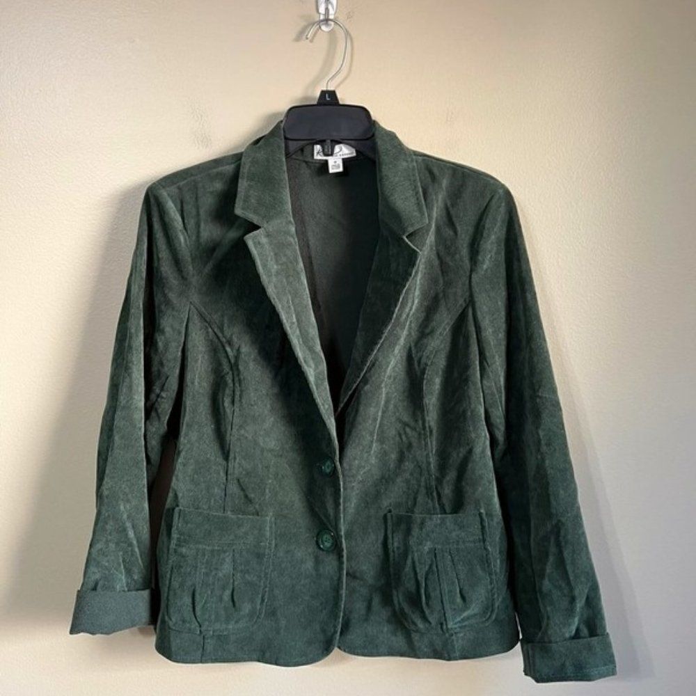 Kim rodgers size 10 dark green jacket